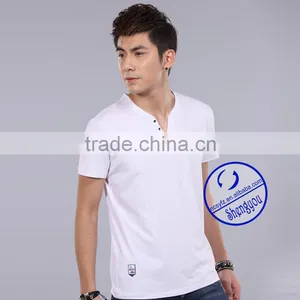 Custom Men's V-neck Tee T-shirt Wholesale China thumbnail-2
