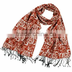 100% Silk Scarf Men Shawl With Tassel thumbnail-1