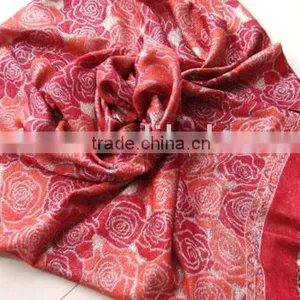Polyester With Silver Thread Fashion Accessory Shawl thumbnail-1