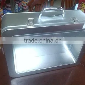 Ace Products: Big Size Tin Box: 400x296x120mm With Lock and Handle PVC Window thumbnail-1