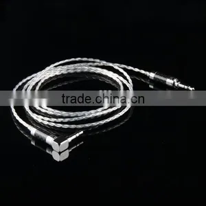 Custom 3.5MM Stereo Cable High Performance AUX Cable Silver Plated 3.5mm Audio Cable thumbnail-1