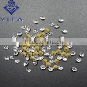 White Clear Crystal Point Back Rhinestone, Crystal Rhinestone for Shoes Garment thumbnail-1