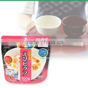 Instant Japanese Food Satake 'Magic Rice' Preservative Shrimp Pilaf 100g Made in Japan thumbnail-1