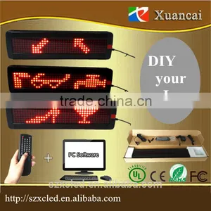 P7.62-7x40(5.3x31cm Lighting Area) Wireless Advertising Led Display Programming Running Small Led Displays Quality Choice Most Popu thumbnail-3