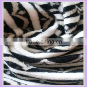 Wool Fabric Flimsy Fabric Knit Wool Sweater Fabric Black and White Stripe Fur thumbnail-2