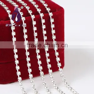 Ss22 Gold Single Row Rhinestone Cup Chain for Garment Decoration Bags Nail Art Quality Choice thumbnail-6