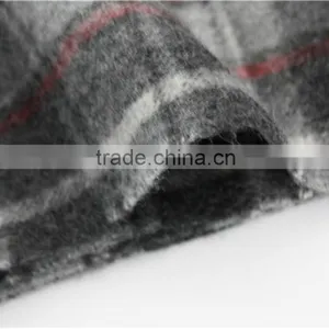 Gray Yarn Dyed Checked Pure Wool Scarf With Fringe thumbnail-4