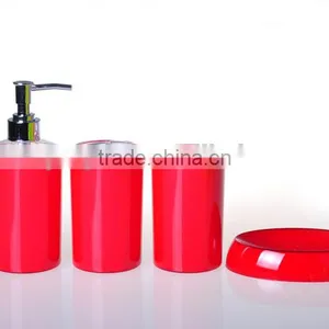 MZ High Quality 4 Pieces Plastic Bathroom Set/lotion Pump thumbnail-1