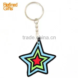 2D Environmental Protection Material Soft PVC Rubber Keychain thumbnail-1