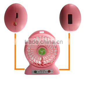 Factory Direct Sales 2016 Lastest Design Desk USB Wind up Fan With Battery thumbnail-5