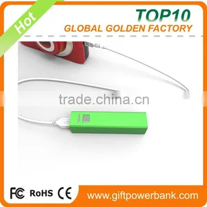 2016 Bulk Hot Sale Metal 2000 MAh Power Banks With FCC CE ROHS From China Factory thumbnail-6