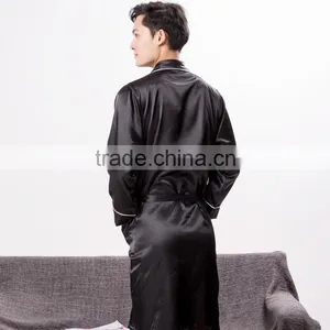 Men's Sexy Pajamas Sleepwear in Silk Like Satin Fabric thumbnail-6