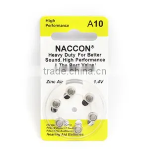 A10 1.4V 90mAh Hearing Aid Zinc Air Batteries. SaDFDSA thumbnail-2