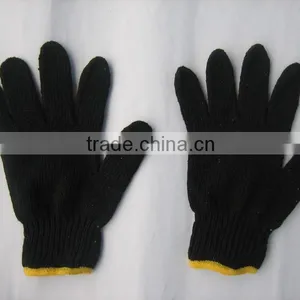7g Black Color String Knit Work Glove thumbnail-1