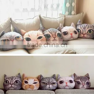 Home Chair Pillow Car Cushion Cover Cat Shape Pillow Cover Cartoon Seat Cushion Cover thumbnail-2
