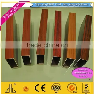 2014NEW and Popular ! 6063-T5 Wood Finish Aluminium Profiles/OEM/ODM Wood Effect Aluminium Powder Coatings Profile thumbnail-5