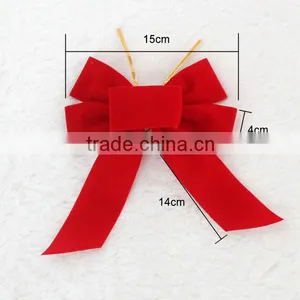 Printed Custom Elastic Loop Gift Ribbon Bow for Box thumbnail-1