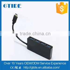 High Speed USB 3.1 Type C Type-C Connector Data Cable to 4 Port USB 3.1 Adapter Hub thumbnail-1