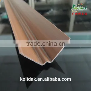 V Shape PVC Wood Grain Profile Plastic Extrusions thumbnail-1