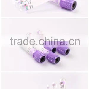 CE and ISO Approved EDTA K2 K3 Purple Color Cap Vacuum Blood Test Tube thumbnail-2