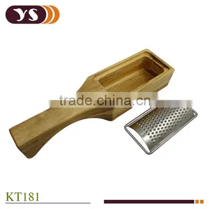 Hot Sale Kitchen Utensil Vegetable Grater With Wood Drawer thumbnail-1