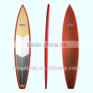 14' Bamboo Veneer Carbon Fiber Racing Paddle Board/sup Race Board thumbnail-1
