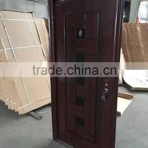 Baodu Brand Safety Front Entry Steel Doors for Sale Cheap Security Door thumbnail-3