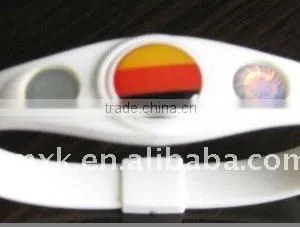Custom Made Rubber Balance Silicone Bracelet thumbnail-1