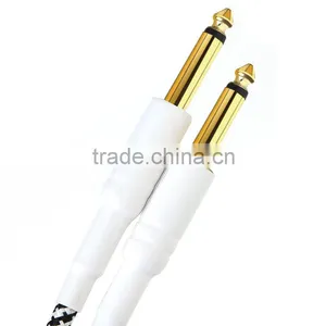 3M/10FT Black & White Cloth Braided Tweed Guitar Cable Cord thumbnail-6