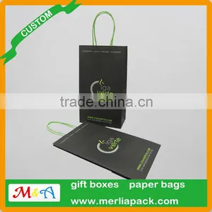 Electronics Kraft Paper Packaging Bags Mods E-cigarette Liquid Accessoires Luxury Paper Twisted Handle Bag thumbnail-4