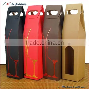 Hot Sale High Quality Custom Wine Bottle Storage Case With Different Colors and Window Made in Shanghai thumbnail-1
