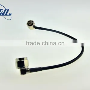 RF Coaxial Cable Assembly SMA Male to N Female Bulkhead RG316 Cable thumbnail-2