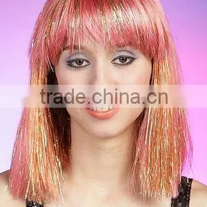 Tinsel Wigs, Cheap and Hotsell Party Wigs,football Fans Wig, Festival Gift thumbnail-3
