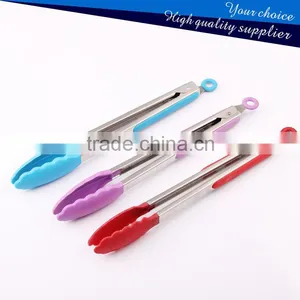 Kitchen Tongs and Red Silicone Stainless Steel Food Tongs thumbnail-1