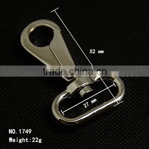 Nickel Plated Zinc Alloy Metal Snap Hook (1749) thumbnail-2