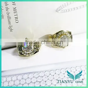 Moissanite San Francisco Moissanite Quad Ring Seal Moissanite Pave-eternity Band thumbnail-2