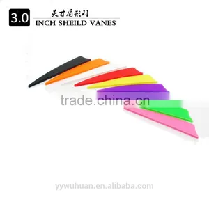 3inch Shield Arrow Vane, Fletching With Different Colors for Bow and Arrow thumbnail-2