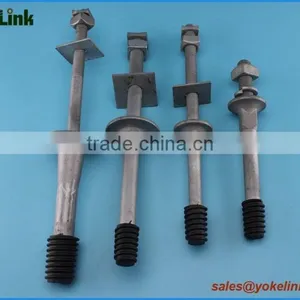 Carbon Steel Transformer Lead Pin With Nylon Alloy Threads thumbnail-2