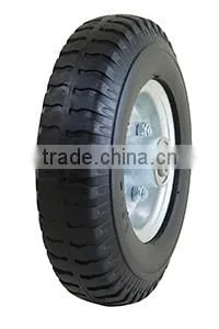 China Suppliers 8 Inch Cart Wheels Solid Rubber Wheel 2.50-4 thumbnail-1