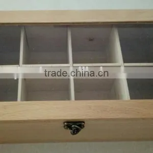 China Factory Custom Storage Bamboo Wooden Tea Box thumbnail-5