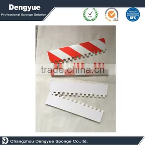 Adhesive Red-White Garage Wall Protector Foam Garage Wall Stick Foam Bumper Strip thumbnail-1