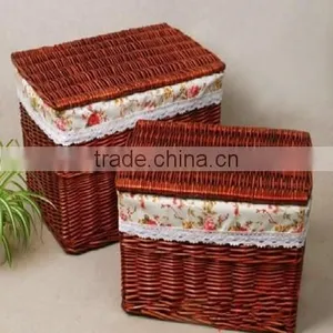 Wholesale White Wicker Storage Hamper Wicker Storage Trunk thumbnail-4