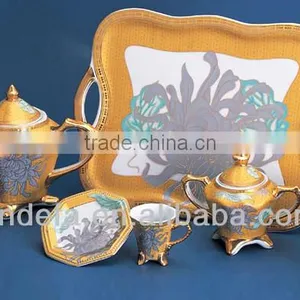 Bone China Gold Porcelain Tea Set thumbnail-1