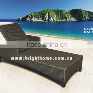 Wicker PE Rattan Handcraft BM-510 Beach Sunbed Outdoor thumbnail-1