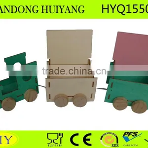 Kids Wooden Train Toy Custom Train Popular Wooden Education Assembly Toy Train thumbnail-2