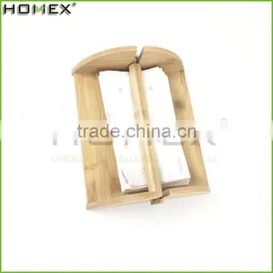 Table Bamboo Napkin Holder Tissue Holder Homex-BSCI thumbnail-1