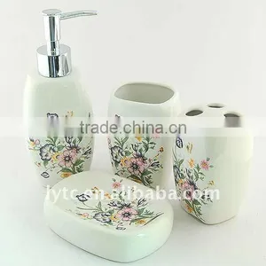 4 Pcs Ceramic Bath Accessory thumbnail-2
