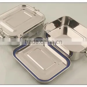 Stainless Steel Leak Proof Lunch Box With Removable Leak Proof Silicone Ring thumbnail-1