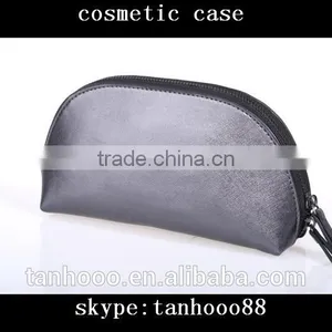 Hot Selling Black Shell Shape Leather Cosmetic Case and Box Makeup Case thumbnail-2
