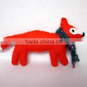 2017 Felt Fox Ornament Decoration Made in China thumbnail-1